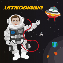 Astronauten Uitnodigingen