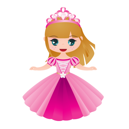 Prinsessen jurk Roze